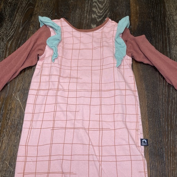Romper‎ One piece Spring Easter Ruffle Pink Green Rags To Raches Outfit 2T - Picture 3 of 6